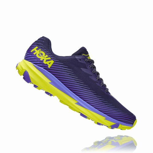 Hoka One One TORRENT 2 Trail Running Shoes For Men India Purple/Green IN-6510